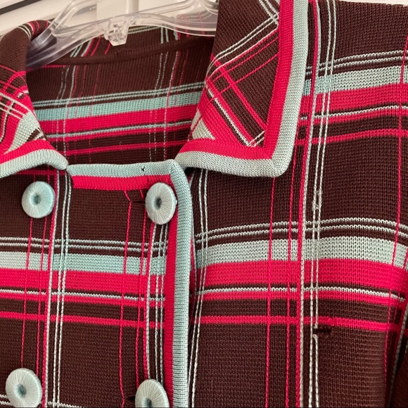 Anthropologie Jacket Cardigan Blazer Plaid Medium - Picture 10 of 11